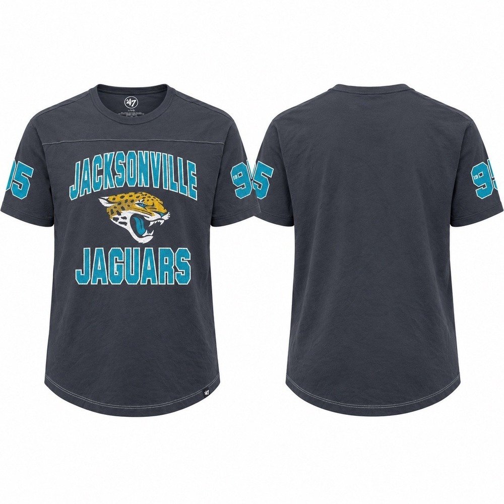 47 Brand Jacksonville Jaguars Franklin Fieldhouse T-Shirt Men’s L Flint Black